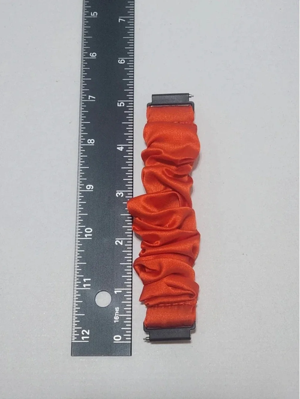 Scrunchies Watch Band for 20mm, Compatible with Samsung 7, 6, 5, 4  Color:Orange